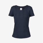 Dodo Rib Tee - Dame - New Navy - Gumpel & Co