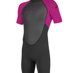 Youth Reactor II 2mm Back Zip Shorty våddragt | Børn | Black/Berry - Gumpel & Co