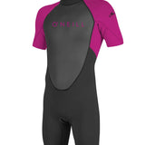 Youth Reactor II 2mm Back Zip Shorty våddragt | Børn | Black/Berry - Gumpel & Co