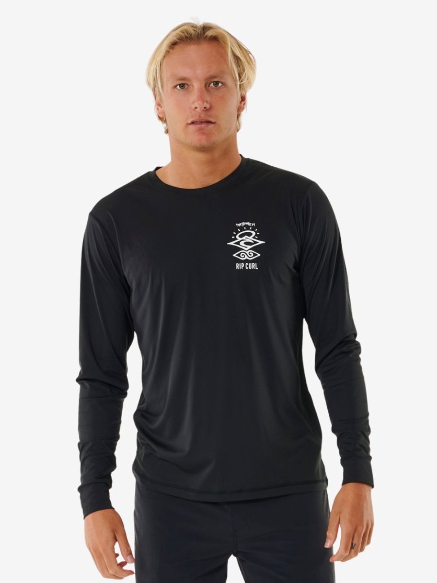 Icons Surflite Long Sleeve UV T-shirt - Herre - Black - Gumpel & Co