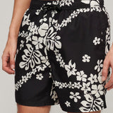 Men's Hawaii - print badeshorts - Herre - Surf School Black - Gumpel & Co