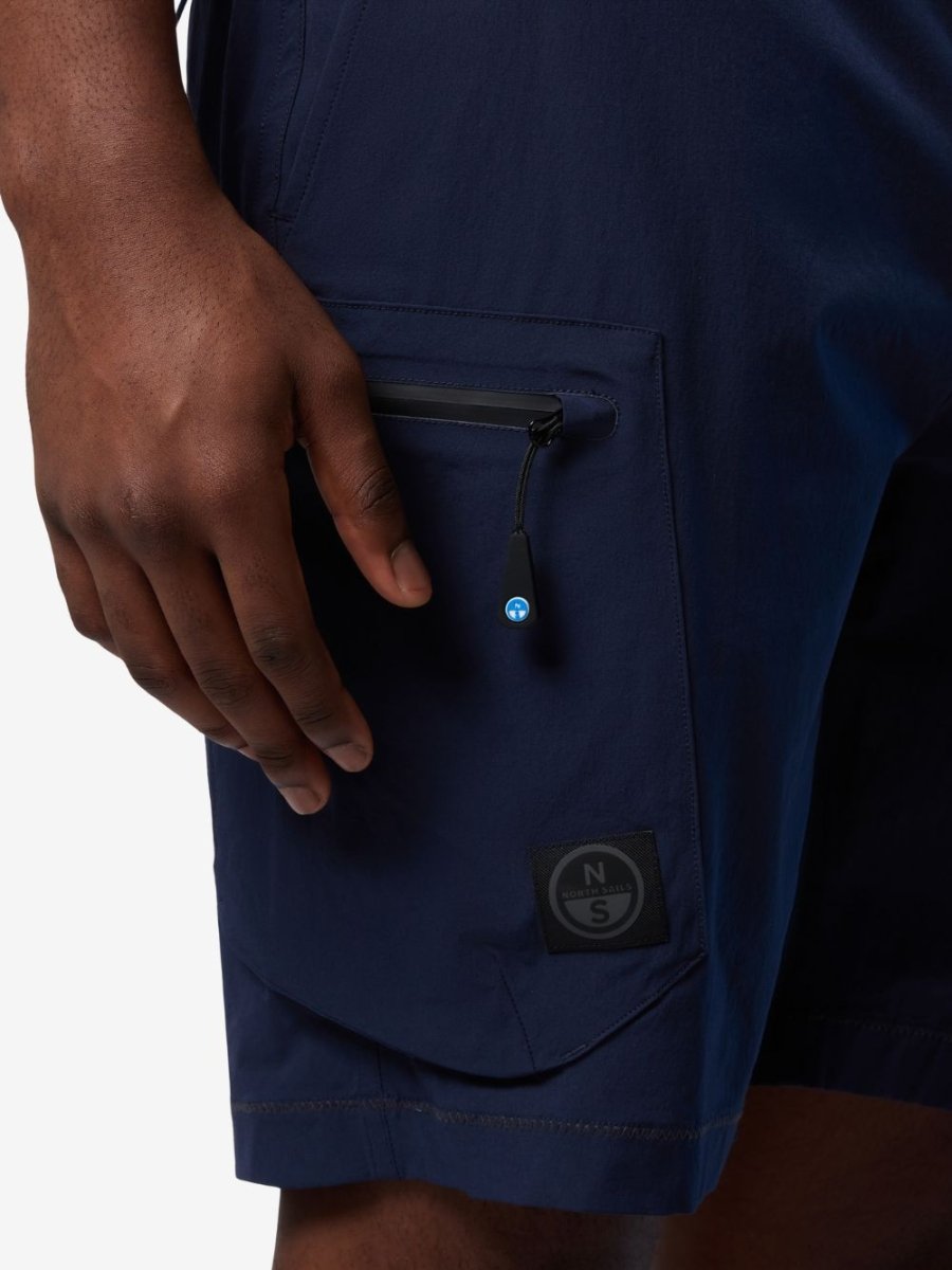 Hybrid deck shorts - Mænd - Navy Blue - Gumpel & Co