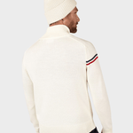 Odysseus Halfzip Merino Strik - Herre - Hvid - Gumpel & Co