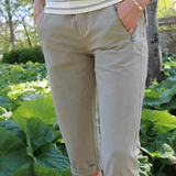 Dalia Capri Pants - Dame - Khaki - Gumpel & Co