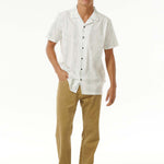 Men's Salt Water Culture S/S Skjorte - Herre - Bone - Gumpel & Co