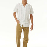 Men's Salt Water Culture S/S Skjorte - Herre - Bone - Gumpel & Co