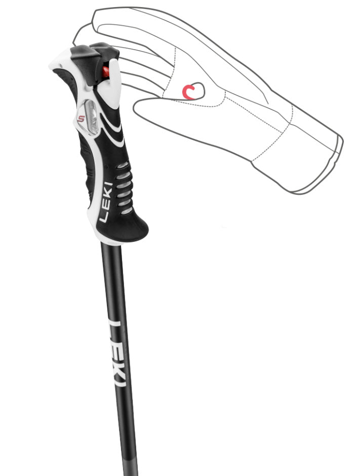 Bold Lite S Skistave - Dark Anthracite/Black/Red - Gumpel & Co