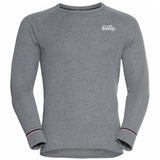 Men's Active Warm Skiundertrøje - Steel Grey Melange - Gumpel & Co