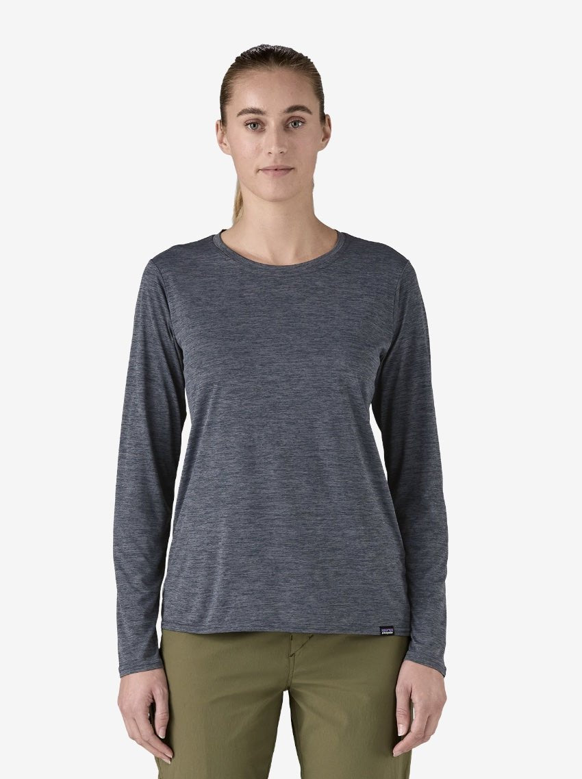 Capilene Cool Daily LS Shirt - Dame - Smolder Blue - Gumpel & Co