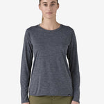 Capilene Cool Daily LS Shirt - Dame - Smolder Blue - Gumpel & Co