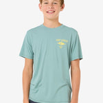 Icons Surflite UPF Short Sleeve Rash Vest - Børn - Blue Lagoon - Gumpel & Co