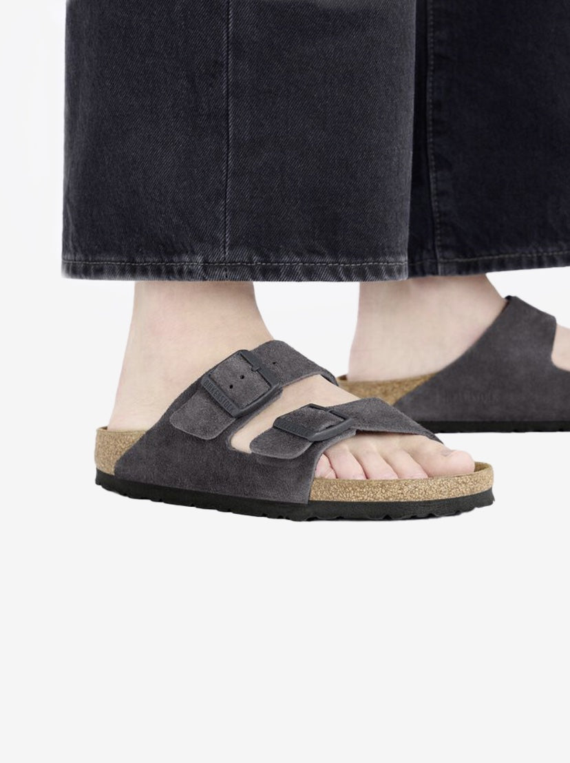 Arizona Suede Leather - Velvet Grey - Normal - Gumpel & Co