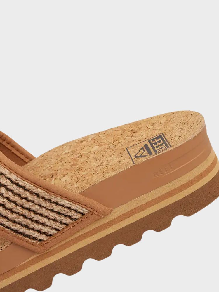 REEF Cushion Vista Hi - Sandaler til damer - Chocolate Raffia