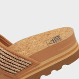 REEF Cushion Vista Hi - Sandaler til damer - Chocolate Raffia