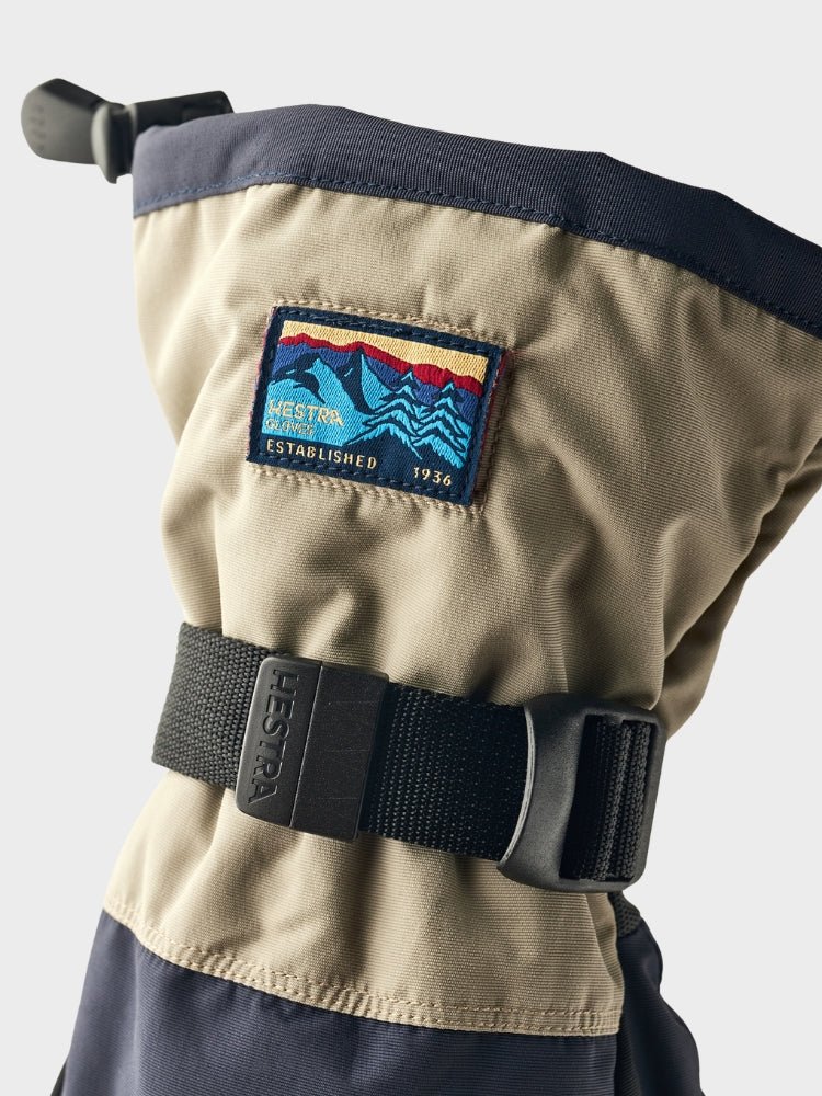 Gauntlet Sr. 5 - finger skihandske - unisex - Navy/Beige - Gumpel & Co