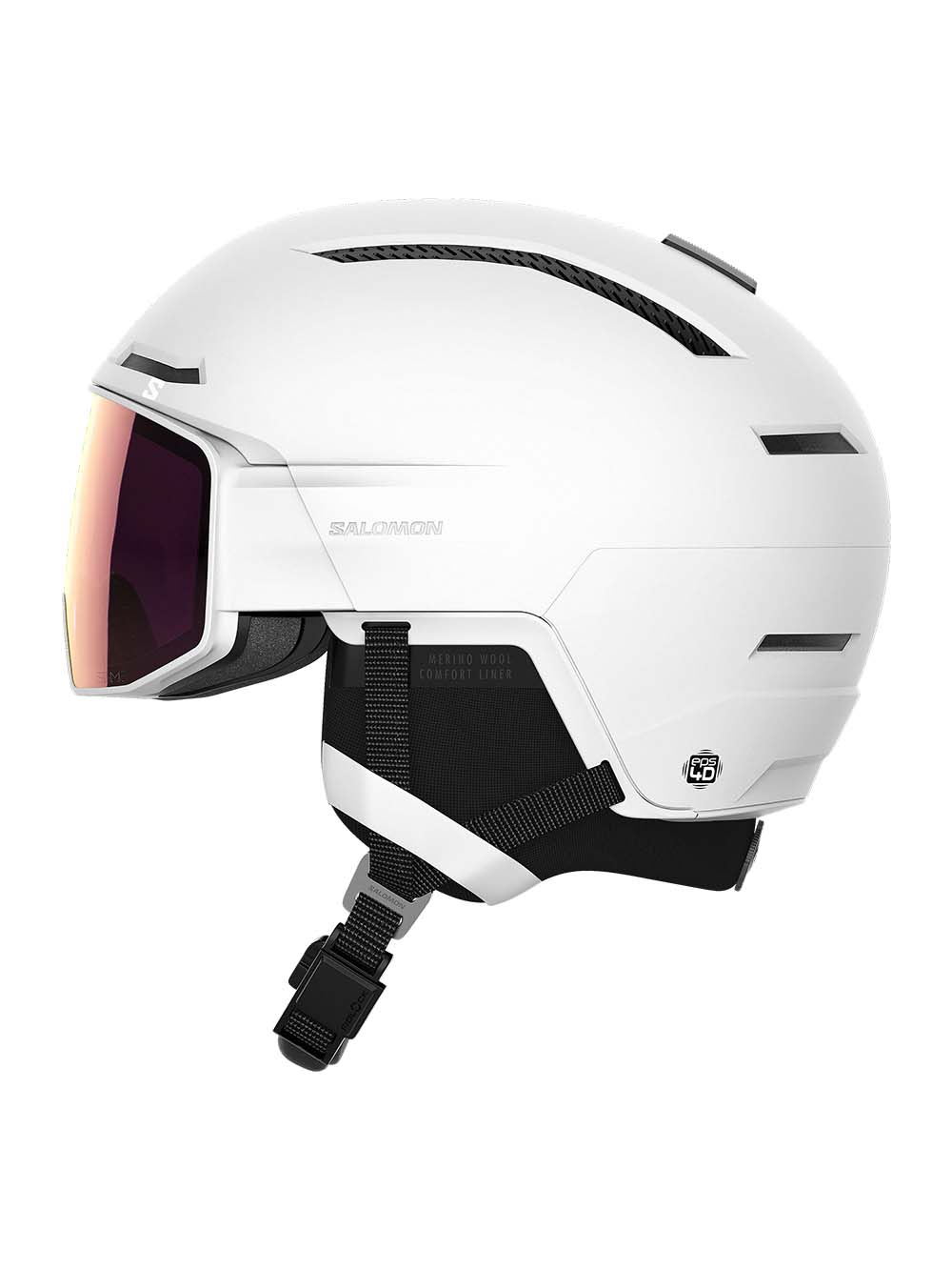 Driver Sigma Plus Visir Skihjelm - Unisex - White - Gumpel & Co