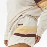Women's Block Party Track Shorts - Dame - Oatmeal Marle - Gumpel & Co