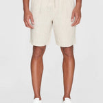 Men's Loose Hør Shorts - Herre - Light feather gray - Gumpel & Co