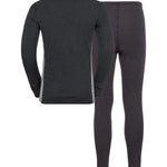 Men's Active Warm Skiundertøjssæt - Dark Grey/Grey Melange - Gumpel & Co