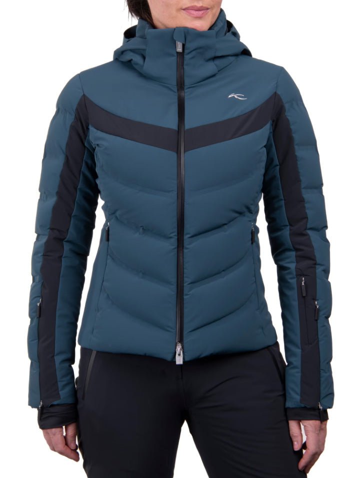 Women's Momentum Skijakke - Dame - Petrol Blue/Black - Gumpel & Co