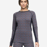 Women's Rose Light 100% Merino Skiundertrøje - Dame - Royal - Gumpel & Co