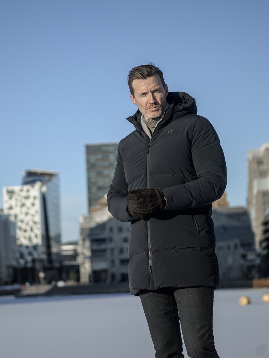 Titan Dunfrakke - Herre - Sort - Gumpel & Co