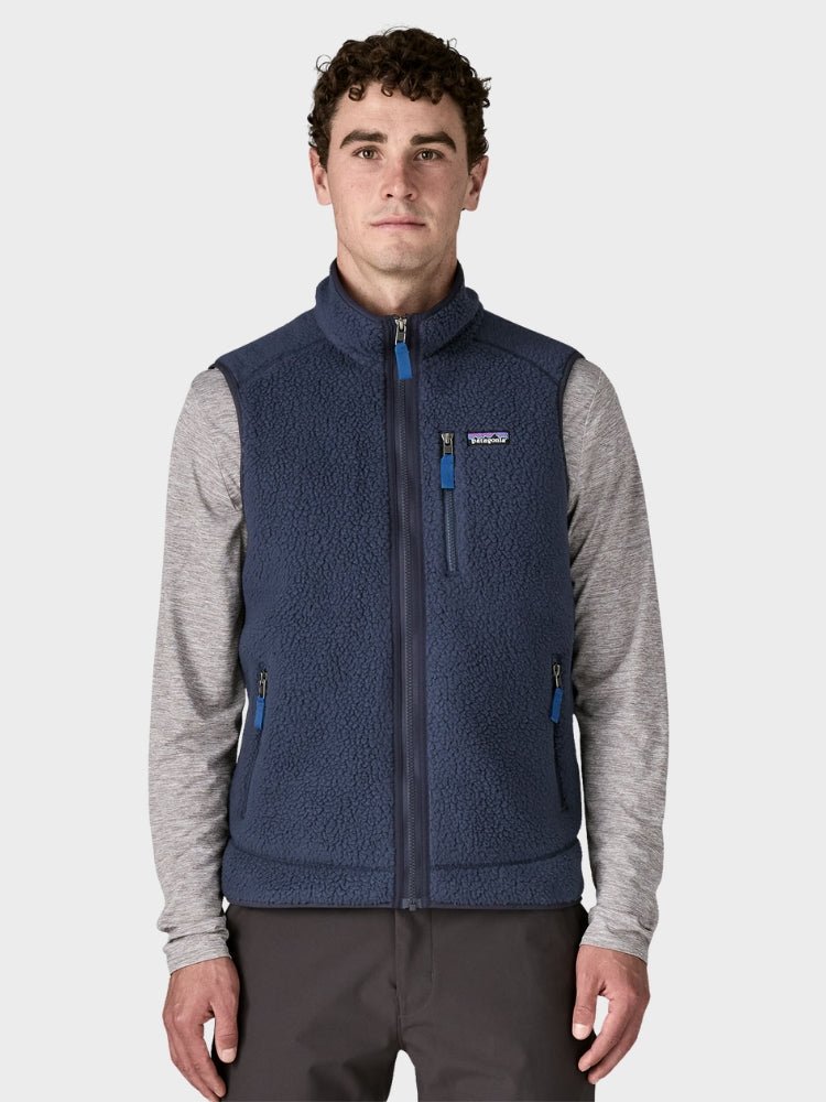 Retro Pile Fleece Vest - Herre - Navy / Blå - Gumpel & Co
