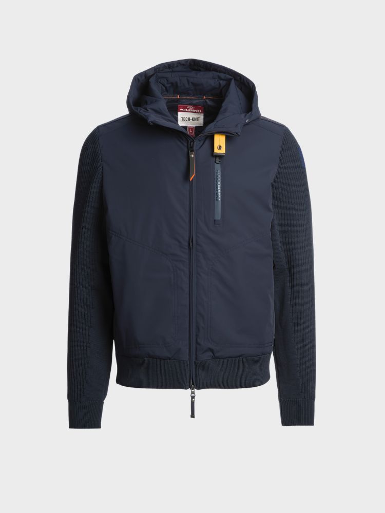 Willard Tech Strik Jakke - Herre - Blue Navy - Gumpel & Co