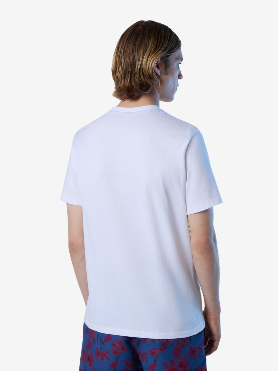 T-shirt with maxi logo print - Men - White - Gumpel & Co