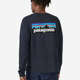 Long Sleeved P 6 Logo Responsibili Tshirt - Herre - Navy - Gumpel & Co