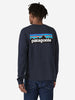 Long Sleeved P 6 Logo Responsibili Tshirt - Men - Navy