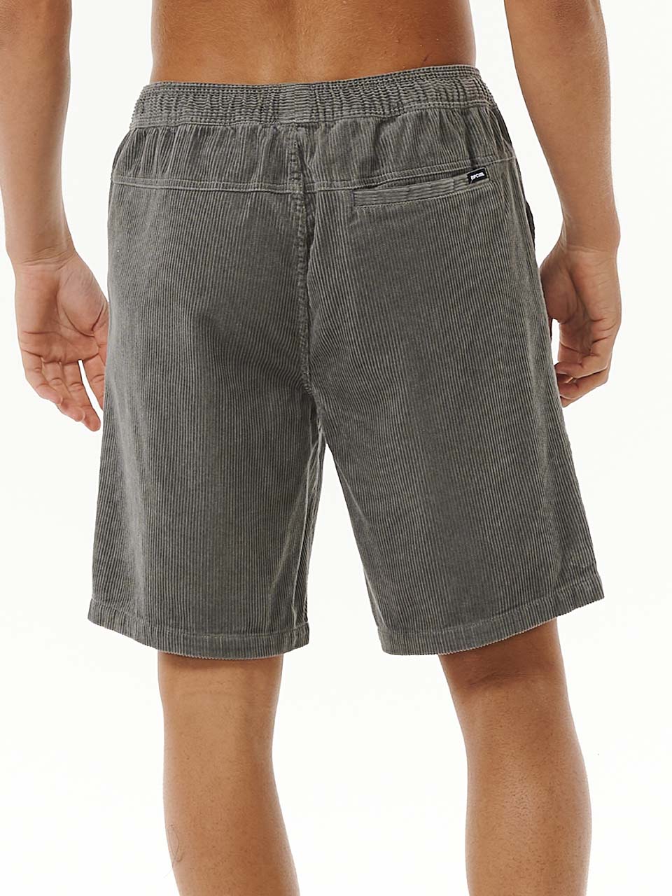 Men's Classic Surf Cord Volley Fløjlsshorts - Herre - Charcoal Grey - Gumpel & Co