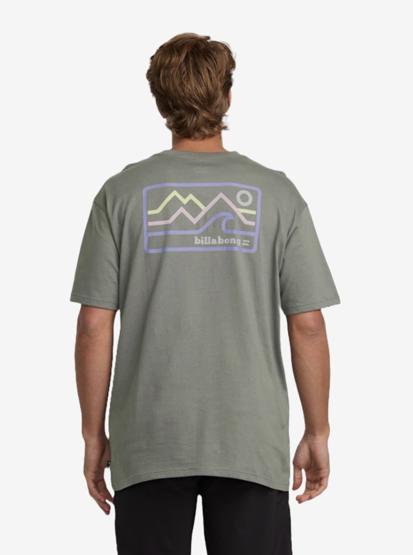 Range - Short Sleeves T-Shirt for Men - Slate - Gumpel & Co