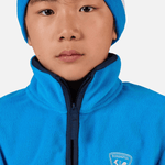 Strawpile Fleece Midlayer m/halfzip - Børn - Blå - Gumpel & Co