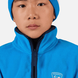 Strawpile Fleece Midlayer m/halfzip - Børn - Blå - Gumpel & Co