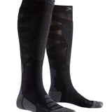 Men's Silk Merino 4.0 Skisokker - Herre - Black/Dark Grey - Gumpel & Co