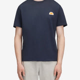 Plain T-shirt With Archive Logo - Herrer - Navy - Gumpel & Co
