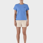 P 6 Logo Responsibiliti Tshirt - Dame - Abundant Blue - Gumpel & Co