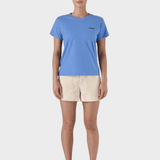 P 6 Logo Responsibiliti Tshirt - Dame - Abundant Blue - Gumpel & Co