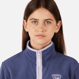 Strawpile Fleece Midlayer m/lynlås - Børn - Night Blue - Gumpel & Co