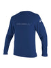 Men's Basic Skins Long Sleeve Rashguard - Men - Navy