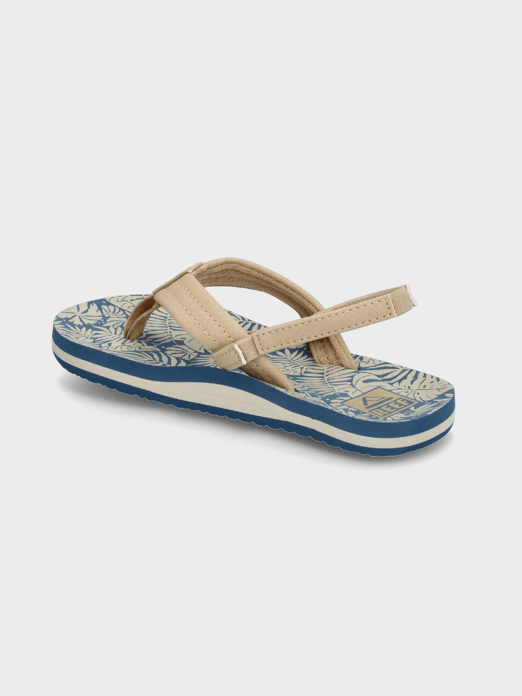 Little Ahi - sandaler til børn - Blue/Tan Palm - Gumpel & Co
