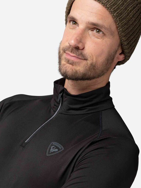 Classique Half - Zip Midlayer - Herre - Sort - Gumpel & Co