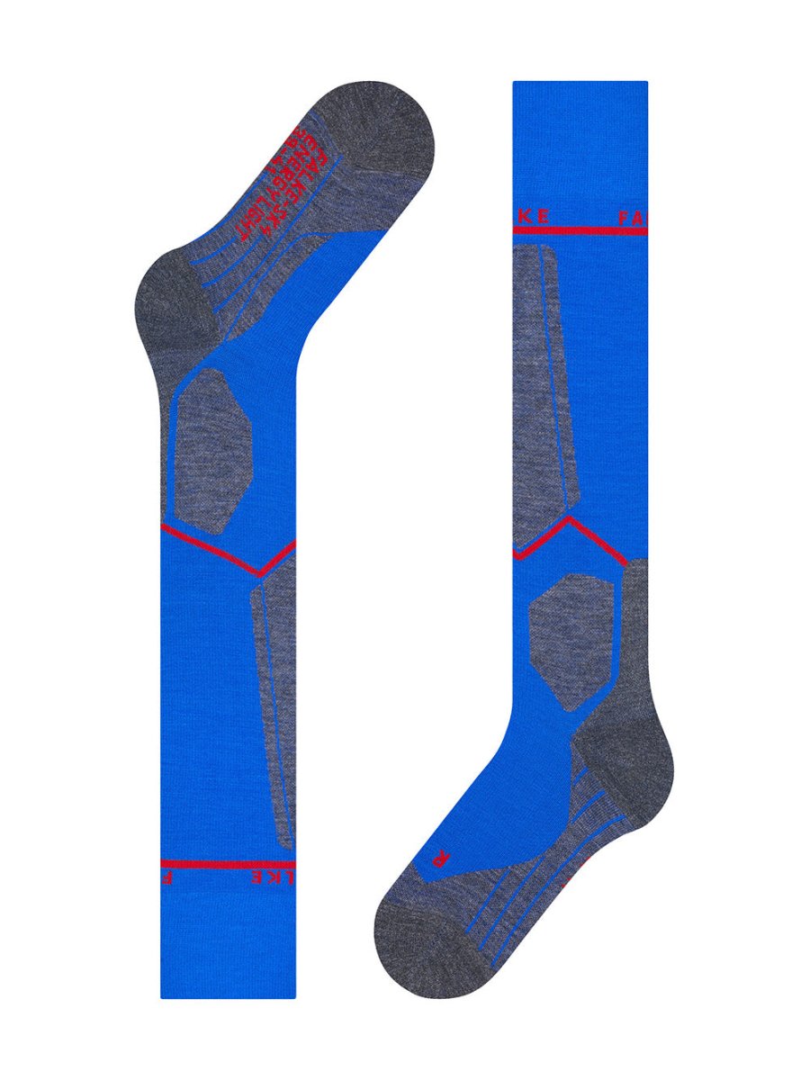 SK4 Advanced Compression Merinould Skisokker - Herre - Blue - Gumpel & Co