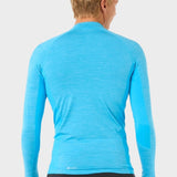 Dawn Patrol UV Long Sleeve Rash Guard - Mænd - Blue Paint - Gumpel & Co