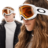 O - Frame 2.0 Pro XM (7113) Skibriller - Matte White Strop/Fire + Persimmon linser - Gumpel & Co