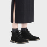 Uppsala Mid Shearling - Women - Black - Gumpel & Co