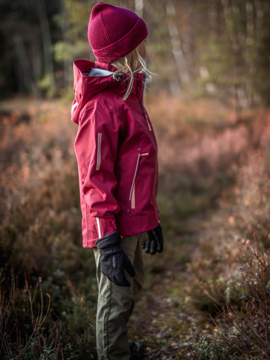 Junior Czone Pickup 5 - finger Handske - Børn - Sort/Kiwi - Gumpel & Co