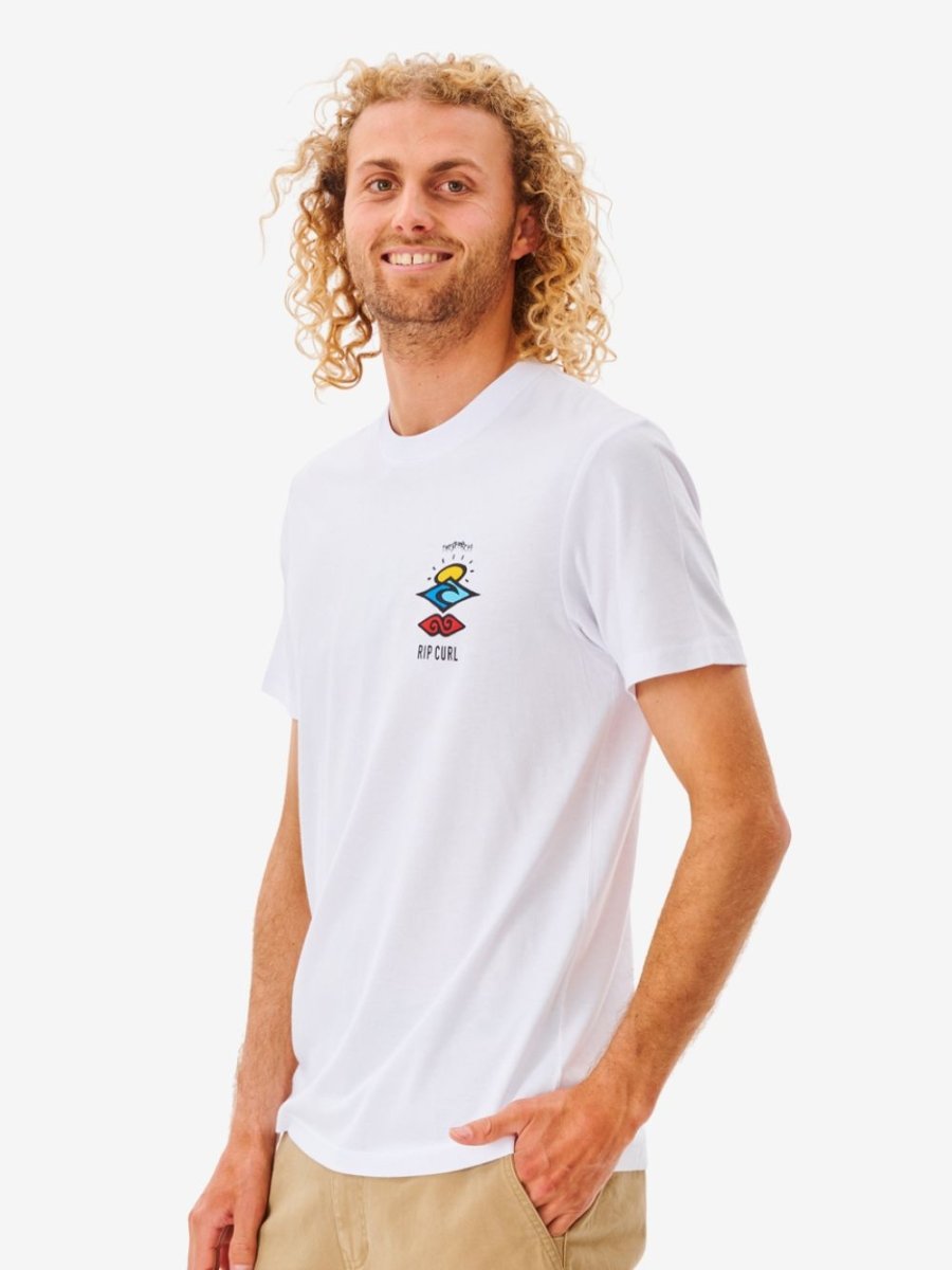 Search Icon Tee - Herre - White - Gumpel & Co