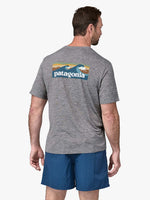 Capilene Cool Daily Graphic UV Tshirt - Men - Board Logo Grey